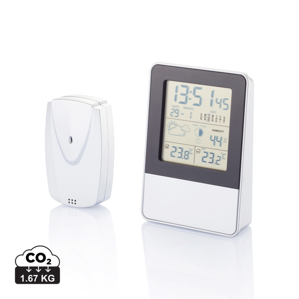 Logotrade Werbegeschenke das Foto: Indoor/Outdoor Wetterstation