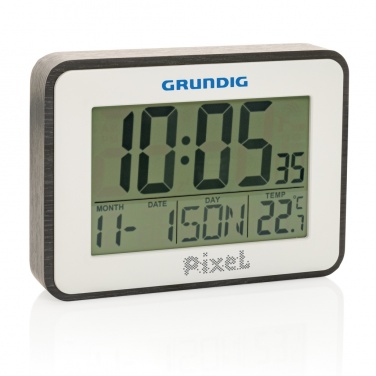 Logotrade werbemittel das Foto: Grundig Thermometer, Wecker und Kalender