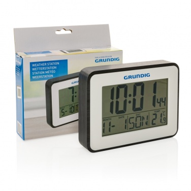 Logotrade Firmengeschenke das Foto: Grundig Thermometer, Wecker und Kalender