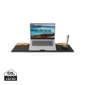 Impact AWARE RPET faltbare Desk-Organizer mit Laptop-Ständer, Schwarz