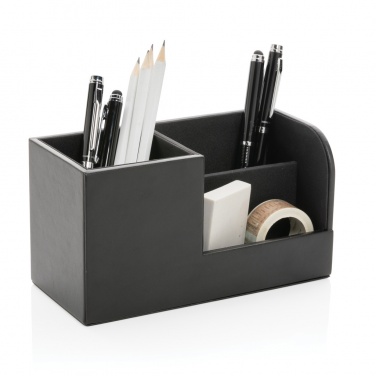 Logotrade werbemittel das Foto: Swiss Peak RCS recycelter PU Desk organizer