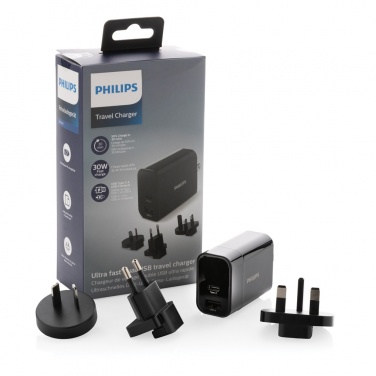 Logotrade Werbeartikel das Foto: Philips Ultra Fast PD Travel-Charger