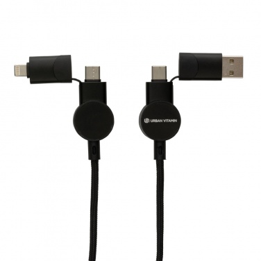 Logotrade werbemittel das Foto: Oakland RCS rKunststoff 1,2m 6-in-1 Fast-Charging 45W Kabel