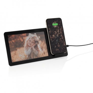 Logotrade Werbegeschenke das Foto: 5W Wireless Charger mit Fotorahmen