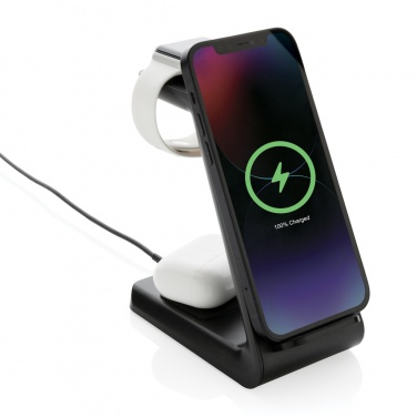 Logotrade Werbegeschenke das Foto: Urban Vitamin Fairfield 3-in-1 Charger aus RCS rPlastik