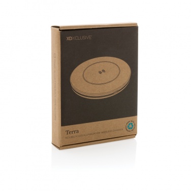 Logotrade werbemittel das Foto: Terra 10W Wireless Charger aus RCS recyceltem Aluminium