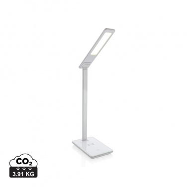 Logotrade Werbegeschenke das Foto: 5W Wireless Charging Schreibtischlampe