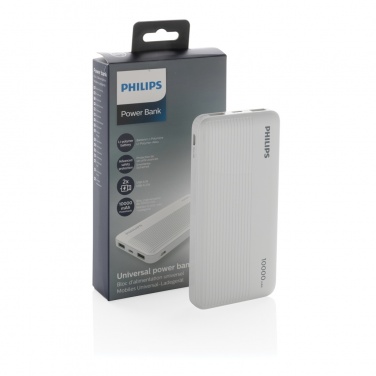 Logotrade Geschäftsgeschenke das Foto: Philips 10.000 mAh Slim Powerbank