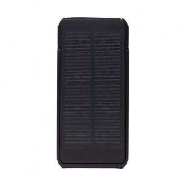 Logotrade Logogeschenke das Foto: Skywave 10000mAh Solarpowerbank aus RCS recycelt. Kunststoff