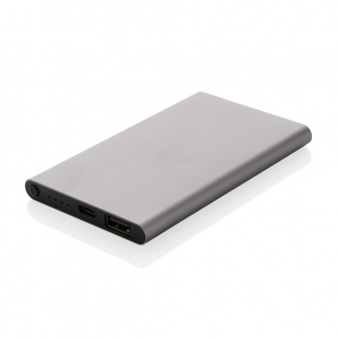 Logotrade Logogeschenke das Foto: 4.000mAh Type-C Powerbank aus RCS recyeltem ABS & Aluminium