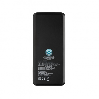 Logotrade Logogeschenke das Foto: Fenwick 10.000mAh 3-in-1 Powerbank aus RCS recyceltem ABS