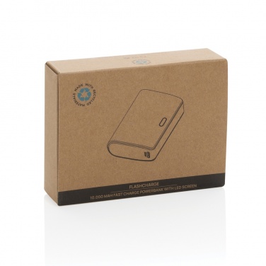 Logotrade Firmengeschenke das Foto: FlashCharge 10.000mAh Fast-Charge Powerbank aus RCS rPlastik