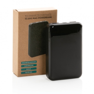 Logotrade Firmengeschenke das Foto: 10.000 mAh Powerbank aus RCS Standard recyceltem Kunststoff