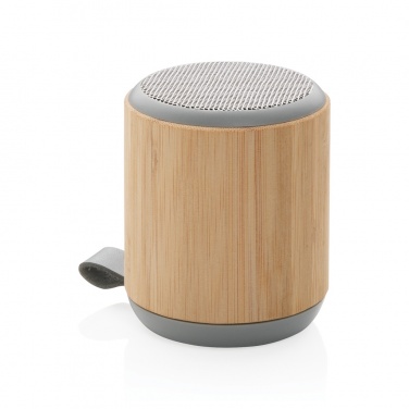 Logotrade Werbegeschenke das Foto: Bambus und Stoff 3W Wireless Speaker