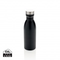 Deluxe Wasserflasche aus RCS recyceltem Stainless-Steel, Schwarz