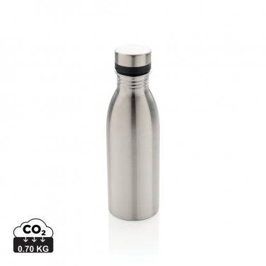 Logotrade Geschäftsgeschenke das Foto: Deluxe Wasserflasche aus RCS recyceltem Stainless-Steel