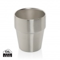 Clark Doppelwandige RCS Kaffeetasse 300ml, Silber