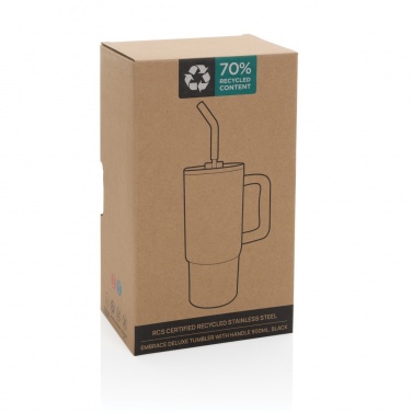 Logotrade Werbegeschenke das Foto: Embrace Deluxe Becher aus RCS recyceltem Edelstahl 900ml