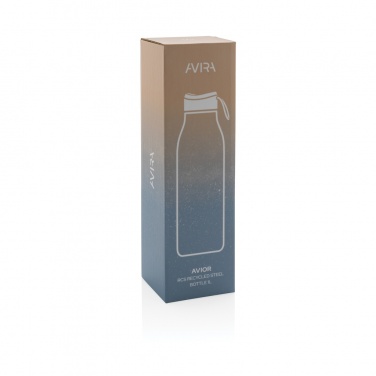 Logotrade Werbegeschenke das Foto: Avira Avior RCS recycelte Stainless-Steel Flasche 1L