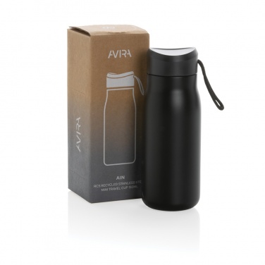 Logotrade Werbegeschenke das Foto: Avira Ain 150ml Reiseflasche aus RCS rec. Stainless-Steel