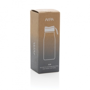 Logotrade Geschäftsgeschenke das Foto: Avira Ain 150ml Reiseflasche aus RCS rec. Stainless-Steel