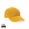 Impact 6 Panel Kappe aus 190gr rCotton mit AWARE™ Tracer, Gelb