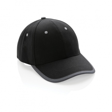 Logotrade Firmengeschenke das Foto: Impact AWARE™ 280gr Brushed rCotton 6 Panel Kontrast-Cap