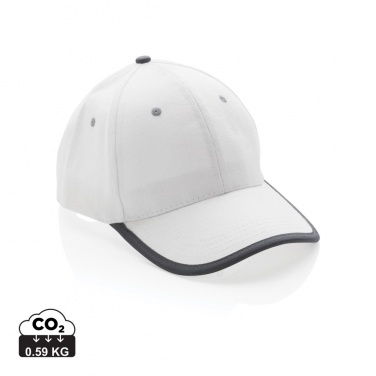 Logotrade Firmengeschenke das Foto: Impact AWARE™ 280gr Brushed rCotton 6 Panel Kontrast-Cap