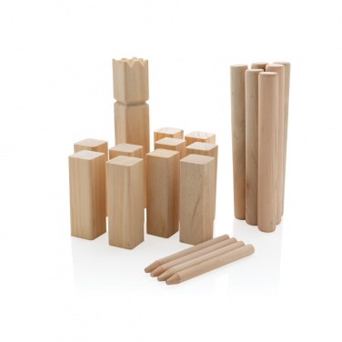 Logotrade Firmengeschenke das Foto: Kubb Outdoor Wurfspiel aus Holz