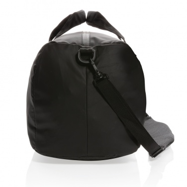 Logotrade Werbeartikel das Foto: Fashion schwarze Wochenendtasche, PVC-frei