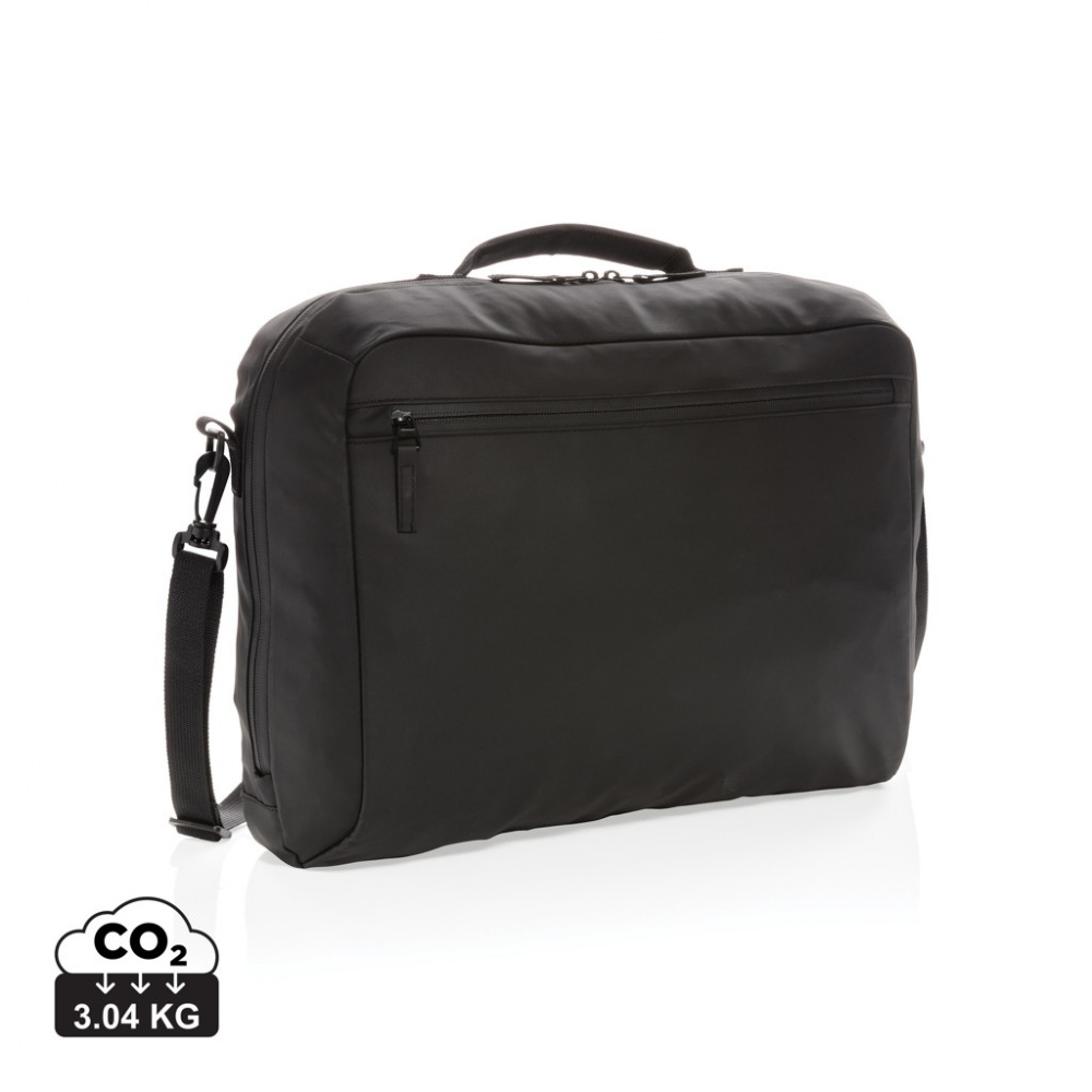 Logotrade Geschäftsgeschenke das Foto: Fashion schwarze 15,6" Laptoptasche, PVC-frei