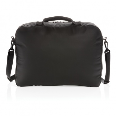 Logotrade Firmengeschenke das Foto: Fashion schwarze 15,6" Laptoptasche, PVC-frei