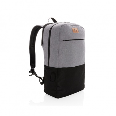 Logotrade Firmengeschenke das Foto: Moderner 15.6" USB & RFID Laptop-Rucksack, PVC-frei