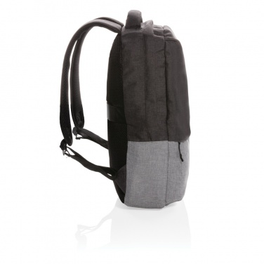 Logotrade Werbeartikel das Foto: Duo Color RPET 15.6" RFID Laptop-Rucksack, PVC-frei