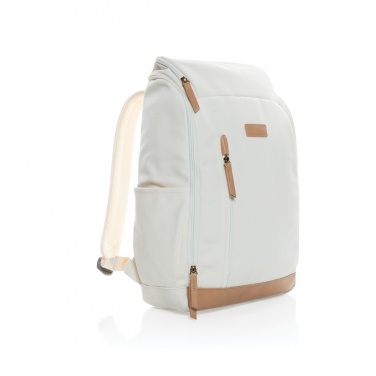 Logotrade werbemittel das Foto: Impact AWARE™ 16 oz. r recyceltem canvas 15" Laptop-Rucksack