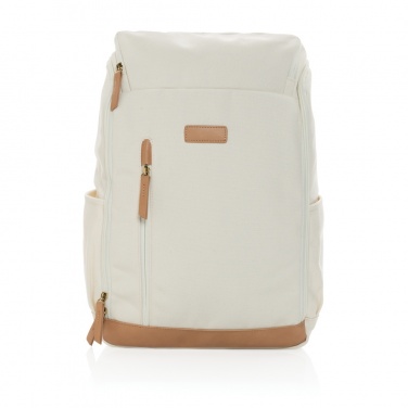 Logotrade Geschäftsgeschenke das Foto: Impact AWARE™ 16 oz. r recyceltem canvas 15" Laptop-Rucksack