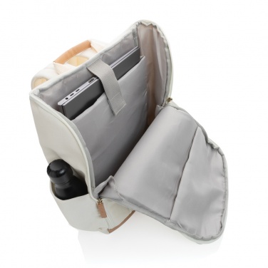 Logotrade Firmengeschenke das Foto: Impact AWARE™ 16 oz. r recyceltem canvas 15" Laptop-Rucksack