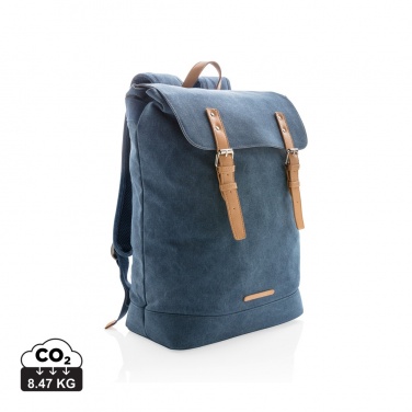 Logotrade Werbeartikel das Foto: Canvas Laptop-Rucksack, PVC-frei