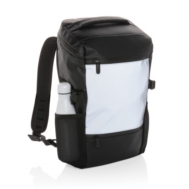 Logotrade Werbeartikel das Foto: PU-Easy-Access High-Visibility 15.6" Laptop-Rucksack