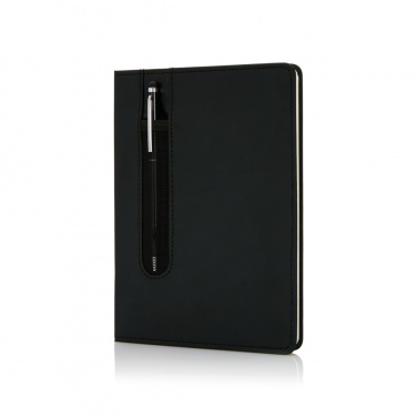 Logotrade Logogeschenke das Foto: Basic Hardcover PU A5 Notizbuch mit Stylus-Stift