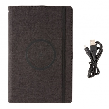 Logotrade werbemittel das Foto: Air 5W Wireless Charging nachfüllbares Journal-Cover A5