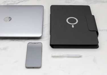 Logotrade Werbegeschenke das Foto: Artic magnetisches 10W Wireless Charging A4 Portfolio