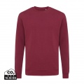 Iqoniq Zion Rundhals-Sweater aus recycelter Baumwolle, Burgund