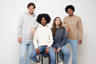 Logotrade Werbeartikel das Foto: Iqoniq Torres ungefärbter Hoodie aus recycelter Baumwolle