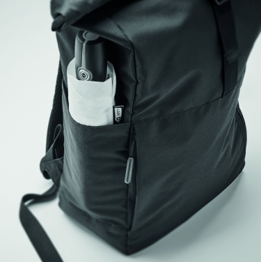 Logotrade Logogeschenke das Foto: Rolltop-Rucksack 300D RPET