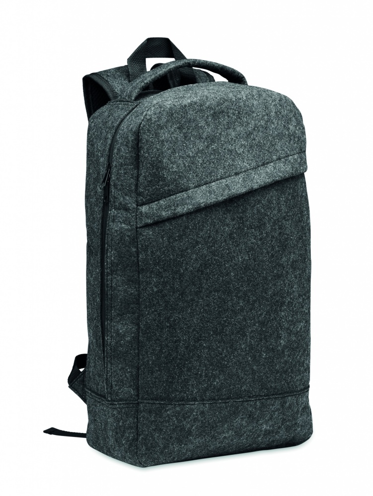 Logotrade Werbeartikel das Foto: 13" Laptop Rucksack RPET-Filz