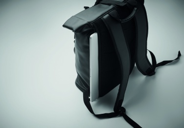 Logotrade Werbeartikel das Foto: 15" Rolltop-Rucksack PU