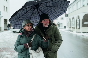 Logotrade Firmengeschenke das Foto: 23" faltbarer Regenschirm