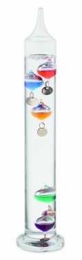 Logotrade Geschäftsgeschenke das Foto: Galileo Thermometer Glas 28cm