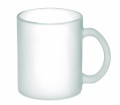 Kaffeebecher aus Glas 300 ml, Transparentes Weiß